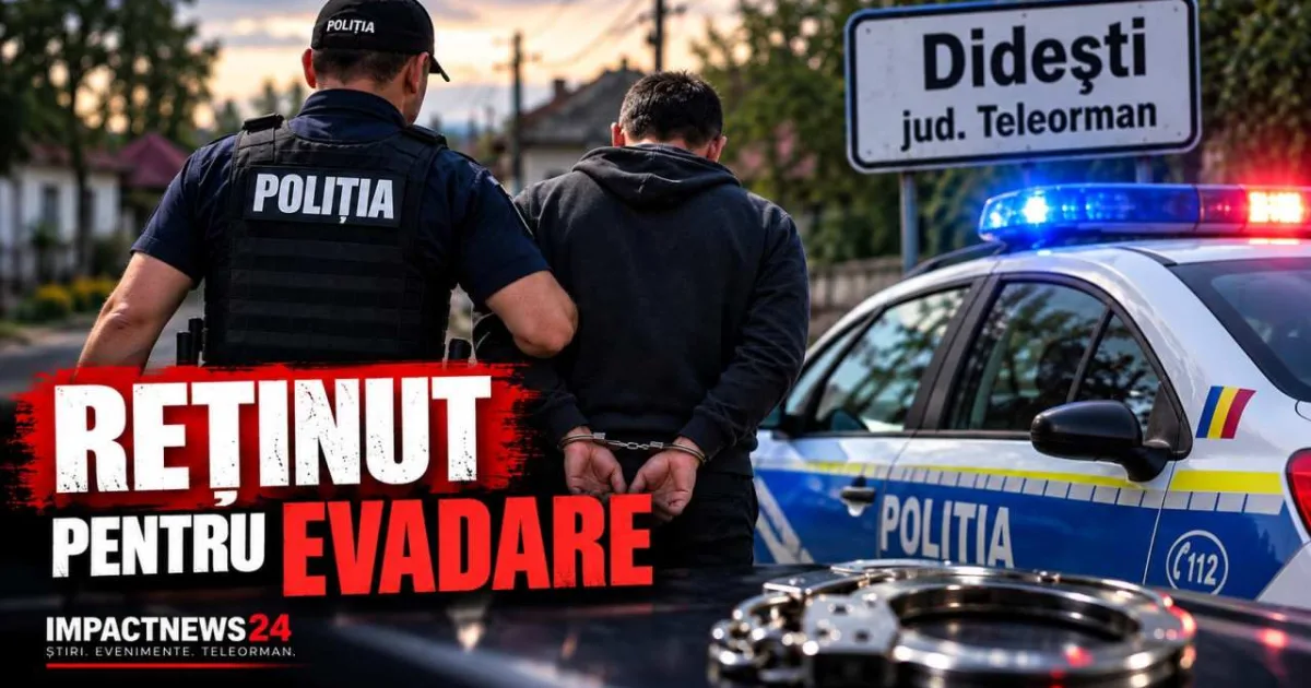 Bărbat din Didești, reținut după ce a încălcat arestul la domiciliu
